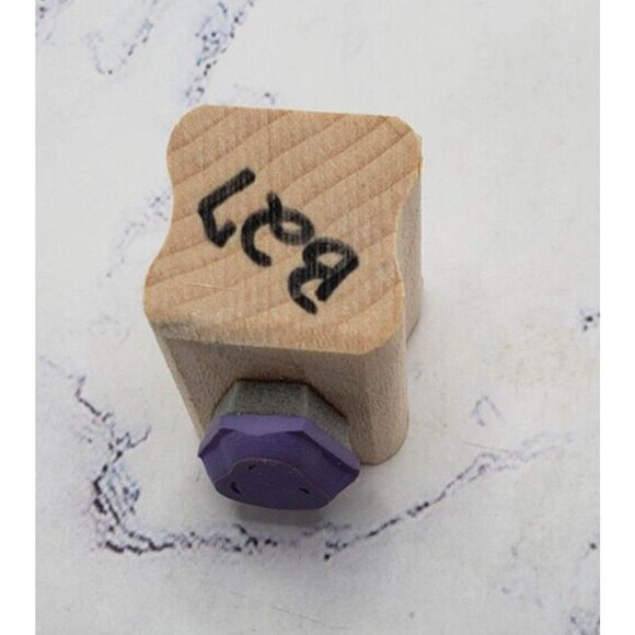 Stampin Up Pear Shaped Border Wood Mounted Rubber Stamp - Picture 5 of 7